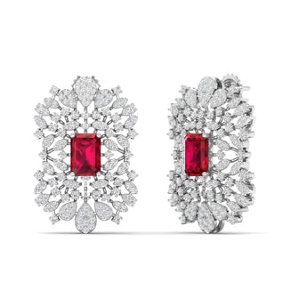 Ivana Jewels Earrings Gold Emerald Drop Earrings