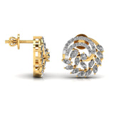 Ivana Jewels Earrings Marquise & Pear Fancy Diamonds Studs Earring