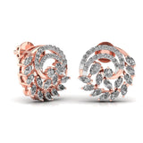 Ivana Jewels Earrings Marquise & Pear Fancy Diamonds Studs Earring