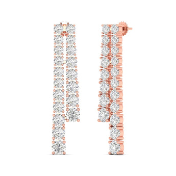 Ivana Jewels Earrings Minimalist Diamond Bar Earrings
