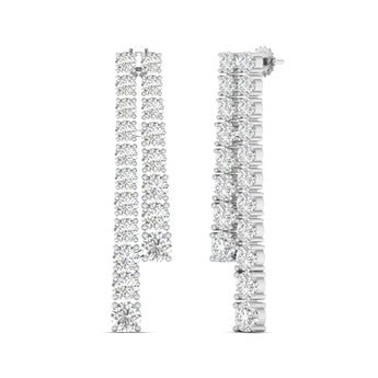 Ivana Jewels Earrings Minimalist Diamond Bar Earrings