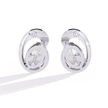 Ivana Jewels Earrings Modern Diamond Stud Earrings