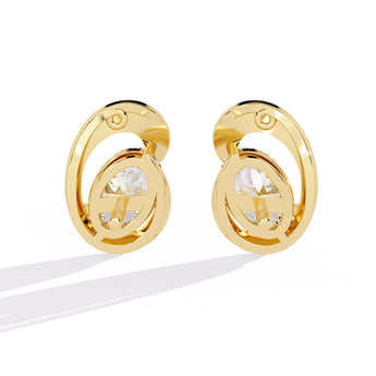 Ivana Jewels Earrings Modern Diamond Stud Earrings