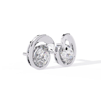 Ivana Jewels Earrings Modern Diamond Stud Earrings