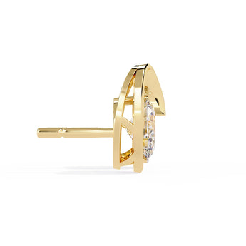 Ivana Jewels Earrings Modern Diamond Stud Earrings