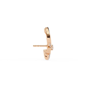 Ivana Jewels Earrings Modern Hoop Diamond Earrings
