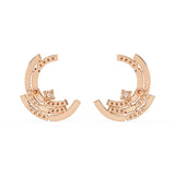 Ivana Jewels Earrings Modern Hoop Diamond Earrings