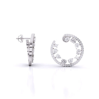 Ivana Jewels Earrings Multi Shape Open Hoop Earring