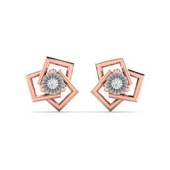 Ivana Jewels Earrings Rose Gold / 14KT 0.06 Ct Versatile Earrings