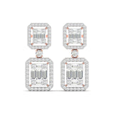 Ivana Jewels Earrings Rose Gold / 14KT Bridal Diamond Earrings