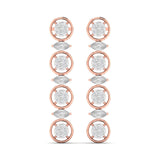Ivana Jewels Earrings Rose Gold / 14KT Designer Diamond Earrings