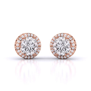 Ivana Jewels Earrings Rose Gold / 14KT Diamond Sparkler Studs