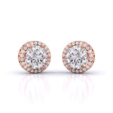Ivana Jewels Earrings Rose Gold / 14KT Diamond Sparkler Studs