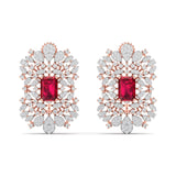 Ivana Jewels Earrings Rose Gold / 14KT Gold Emerald Drop Earrings