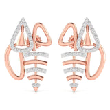 Ivana Jewels Earrings Rose Gold / 14KT Interlocking Hoop Earrings