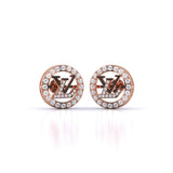 Ivana Jewels Earrings Rose Gold / 14KT Louis Vuitton Monogram Earrings