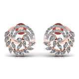 Ivana Jewels Earrings Rose Gold / 14KT Marquise & Pear Fancy Diamonds Studs Earring