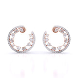 Ivana Jewels Earrings Rose Gold / 14KT Multi Shape Open Hoop Earring