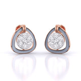 Ivana Jewels Earrings Rose Gold / 14KT Petite Diamond Earrings