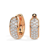 Ivana Jewels Earrings Rose Gold / 14KT Round Cut Diamond