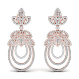 Ivana Jewels Earrings Rose Gold / 14KT Staid Lab Grown Diamond Earring