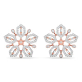 Ivana Jewels Earrings Rose Gold / 14KT Stud Diamond Earrings
