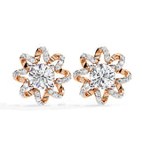 Ivana Jewels Earrings Rose Gold / 14KT Sunflower Inspired Earrings
