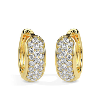 Ivana Jewels Earrings Round Cut Diamond