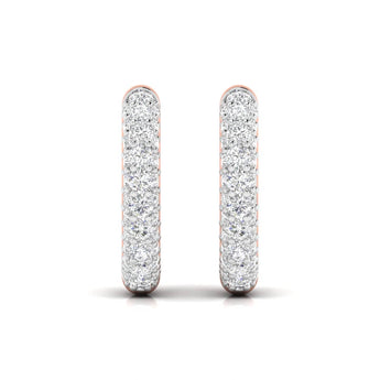Ivana Jewels Earrings Round cut Diamonds Clustered Elegance Earrings