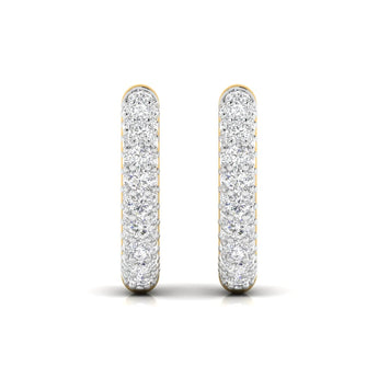 Ivana Jewels Earrings Round cut Diamonds Clustered Elegance Earrings