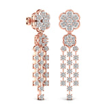Ivana Jewels Earrings Round Cut Diamonds Dangler Earring