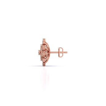 Ivana Jewels Earrings Snowflake Diamond Studs