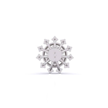 Ivana Jewels Earrings Snowflake Diamond Studs