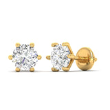 Ivana Jewels Earrings Solitaire Diamond Studs