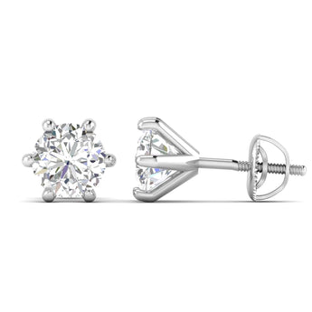 Ivana Jewels Earrings Solitaire Diamond Studs