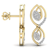 Ivana Jewels Earrings Teardrop Diamond Stud Earrings