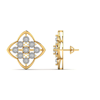 Ivana Jewels Earrings Unique Diamond Stud Earrings
