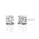 Ivana Jewels Earrings White Gold / 14KT 0.50 Carat Each Solitaire Each 4-Prongs Setting Stud Earring