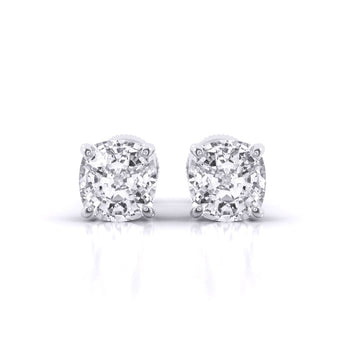 Ivana Jewels Earrings White Gold / 14KT 1 Carat Each Solitaire Diamond Earrings