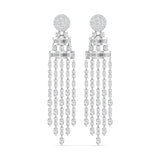 Ivana Jewels Earrings White Gold / 14KT 5 Carat Diamond Gold Dangler Earrings