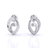 Ivana Jewels Earrings White Gold / 14KT Allie Round Diamond Earrings