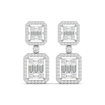 Ivana Jewels Earrings White Gold / 14KT Bridal Diamond Earrings