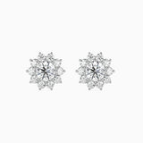 Ivana Jewels Earrings White Gold / 14KT Cluster Setting Stud Flower Earring