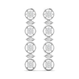Ivana Jewels Earrings White Gold / 14KT Designer Diamond Earrings