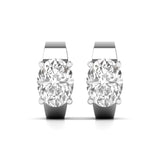 Ivana Jewels Earrings White Gold / 14KT Diamond Huggie Earrings in Gold