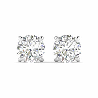 Ivana Jewels Earrings White Gold / 14KT Diamond Stud Earrings in Gold