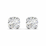 Ivana Jewels Earrings White Gold / 14KT Diamond Stud Earrings in Rose Gold
