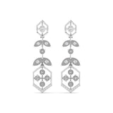Ivana Jewels Earrings White Gold / 14KT Elegant Diamond Drop Earrings