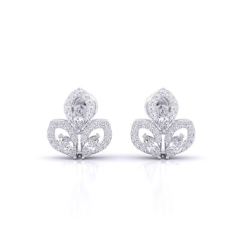 Ivana Jewels Earrings White Gold / 14KT Fancy Designed Earring