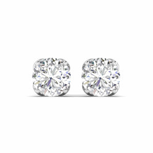 Ivana Jewels Earrings White Gold / 14KT Four-Prong Diamond Stud Earrings